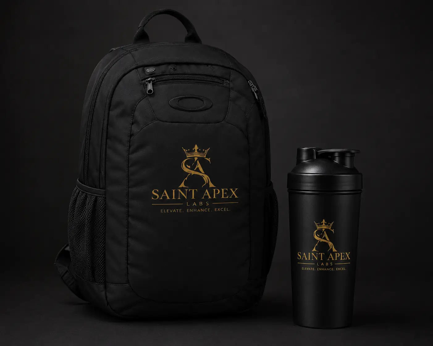 Saint Apex Labs 20L Water Resistant Everyday Laptop Backpack by Printify