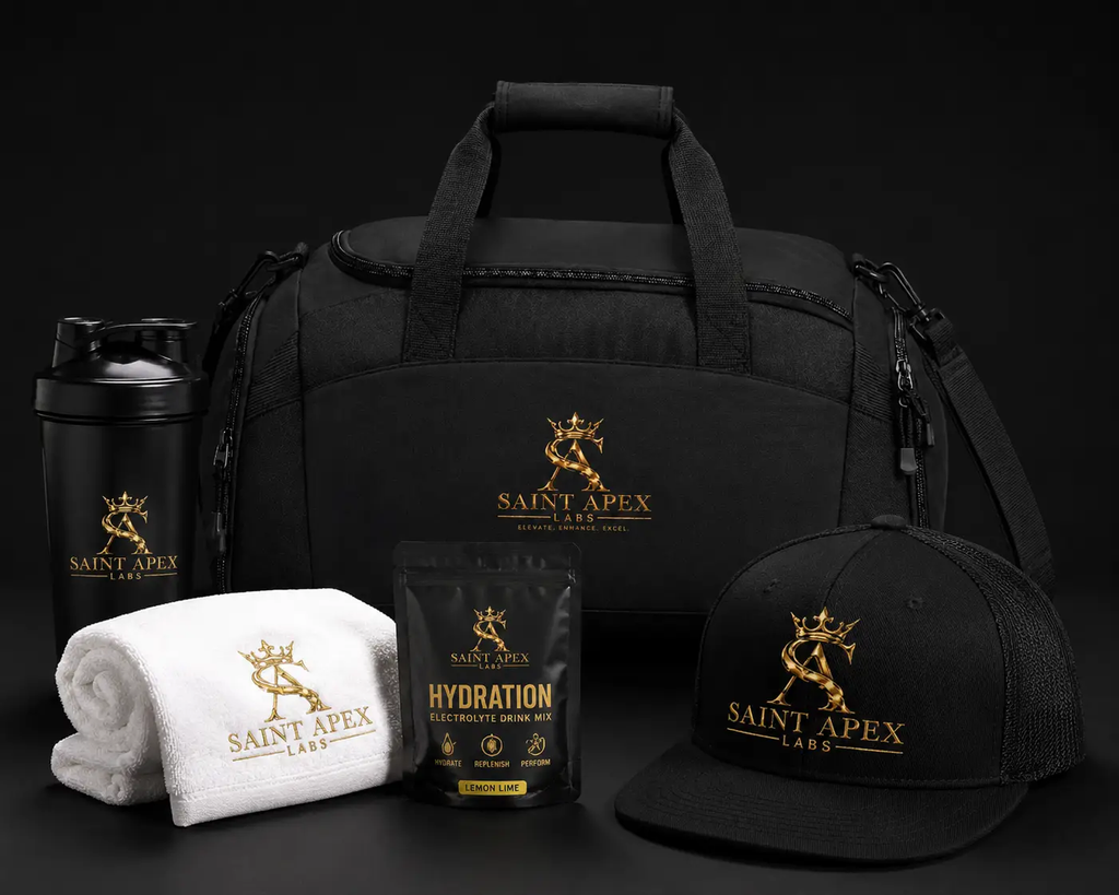 Saint Apex Custom Embroidered Gym Duffel Bag Sports Travel by Printify