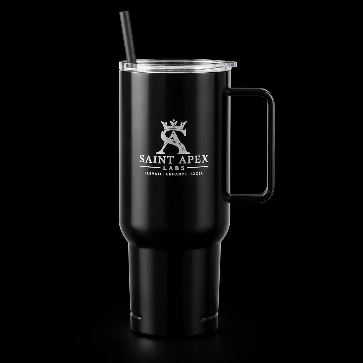 40oz Engraved Insulated Tumbler With Lid And Comfort Handle by Printify