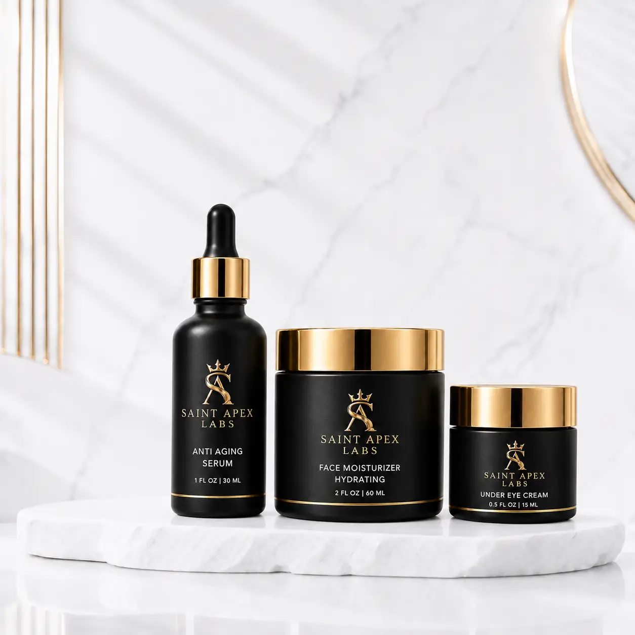 Saint Apex Labs Men's Skin Care Bundle – Hydrate & Anti-Aging by Saint Apex Labs