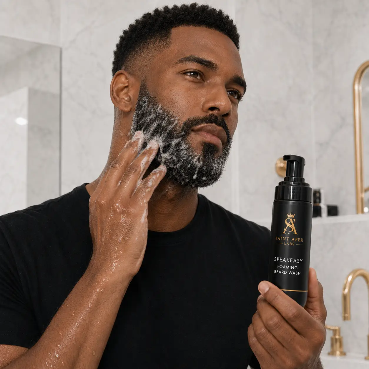 Speakeasy Foaming Beard Wash with Aloe Vera & Jojoba Cleanser by BLANKA