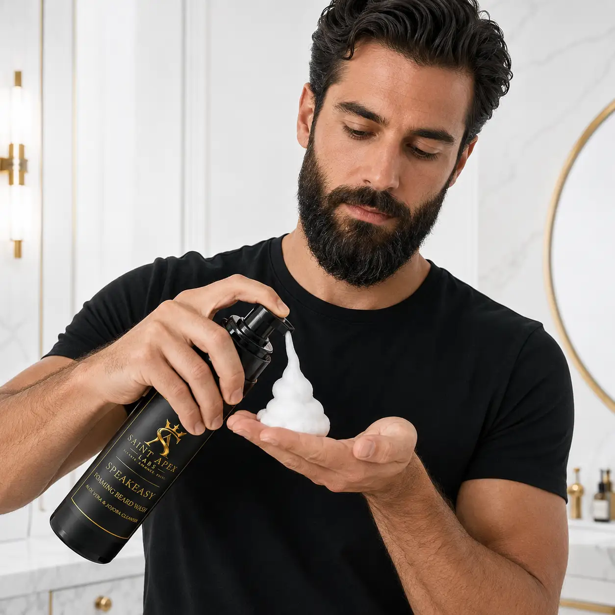 Speakeasy Foaming Beard Wash with Aloe Vera & Jojoba Cleanser by BLANKA