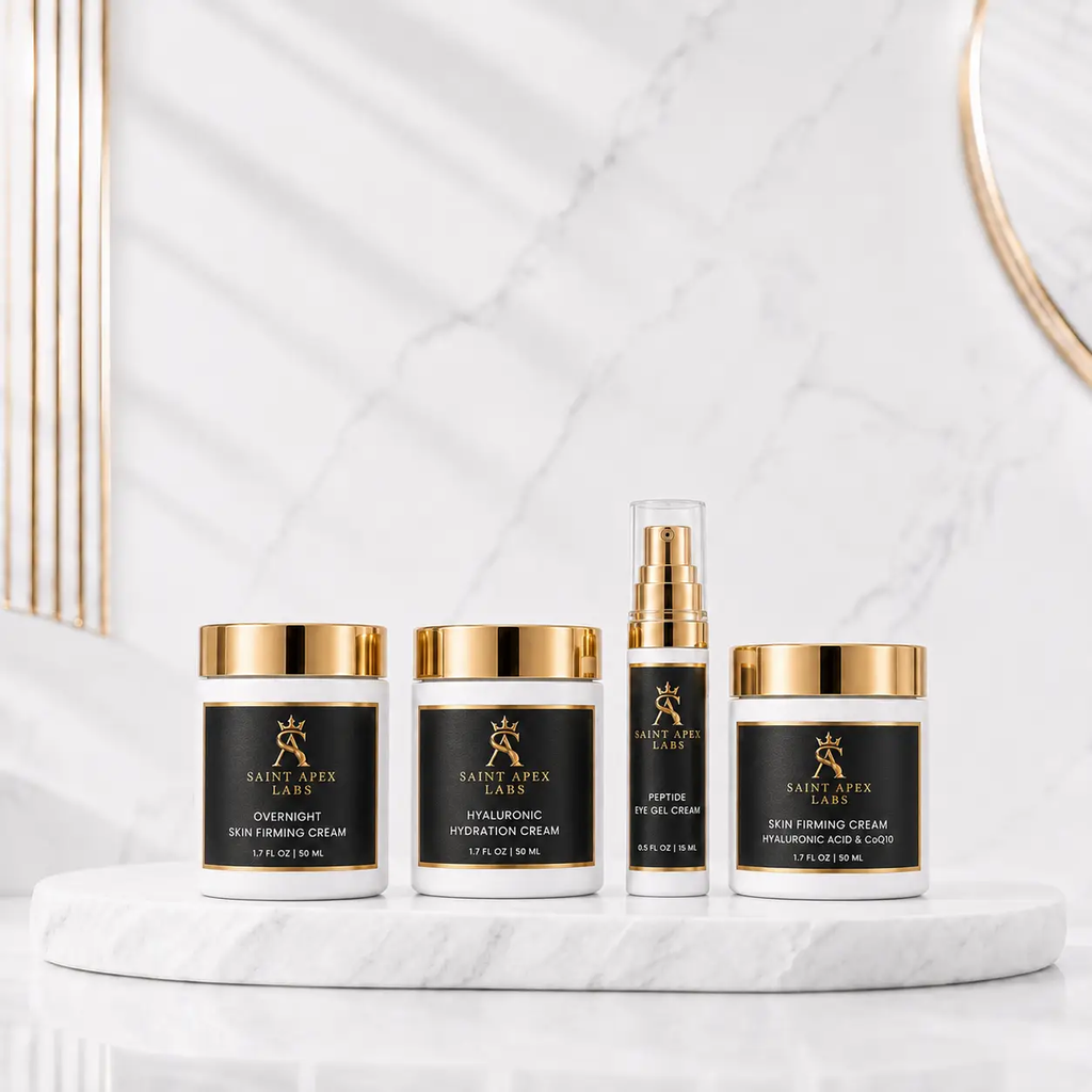 Saint Apex Labs Women’s Luxury Skincare Bundle – 4-Piece Hydrating & Firming Routine by Supliful