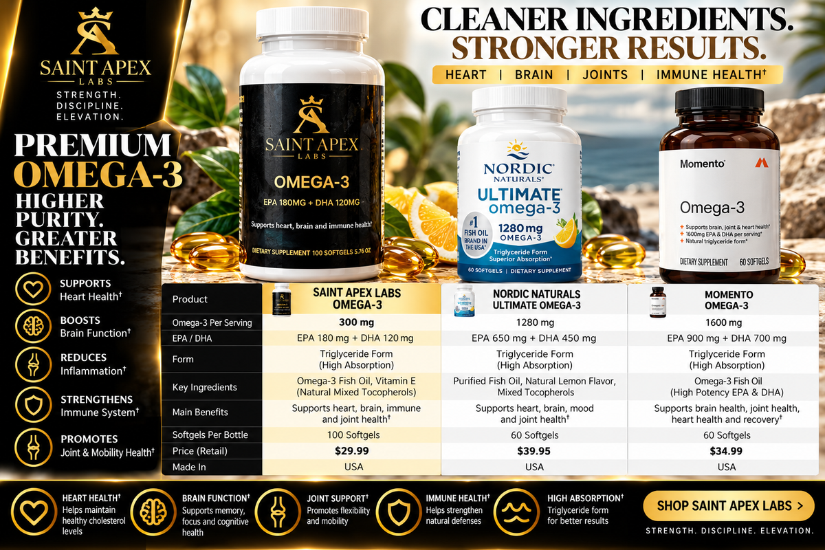 Omega-3 + Vitamin E combines ultra-pure fish oil with the antioxidant power of Vitamin E by Supliful