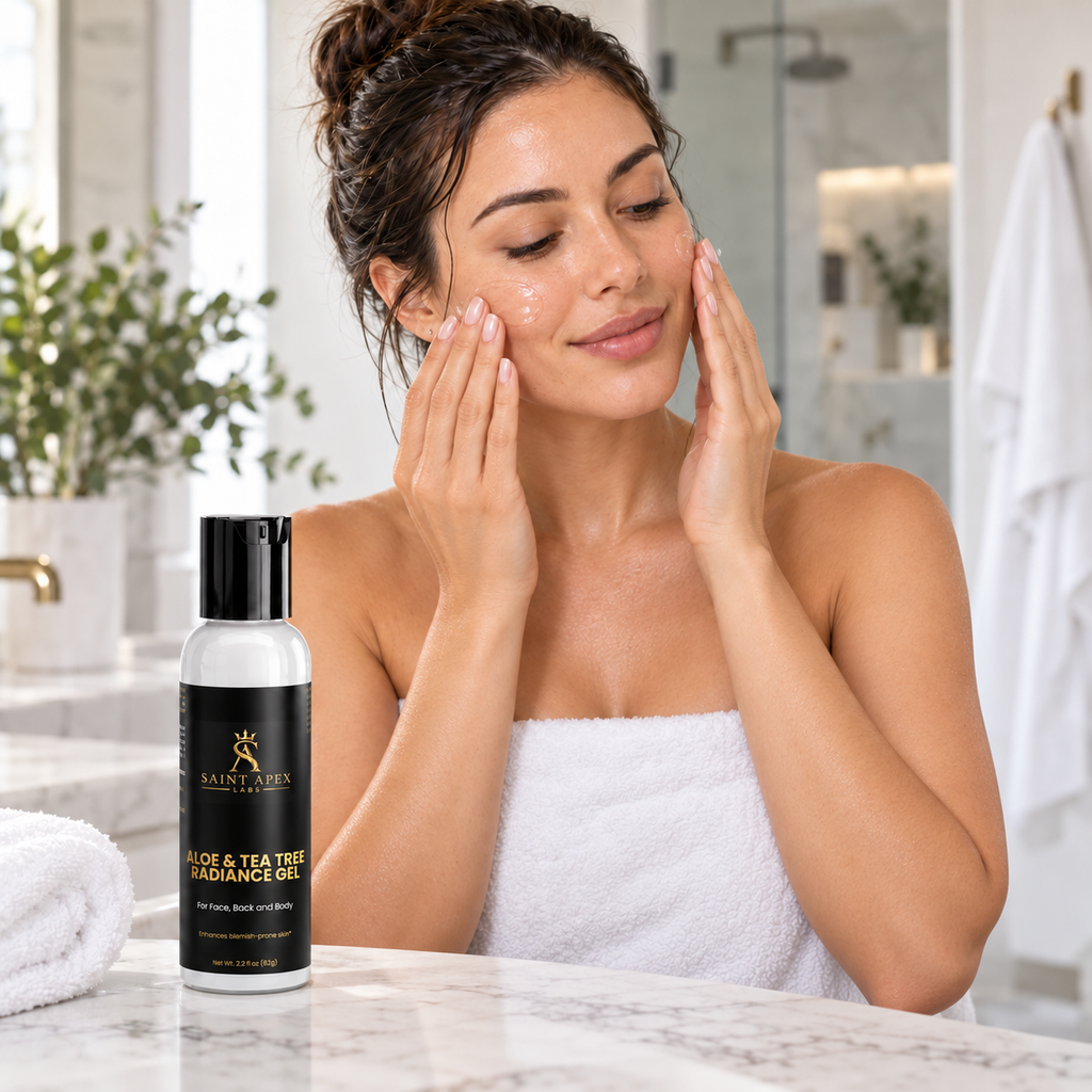 Saint Apex Labs Aloe And Tea Tree Radiance Gel For Blemish Skin by Supliful