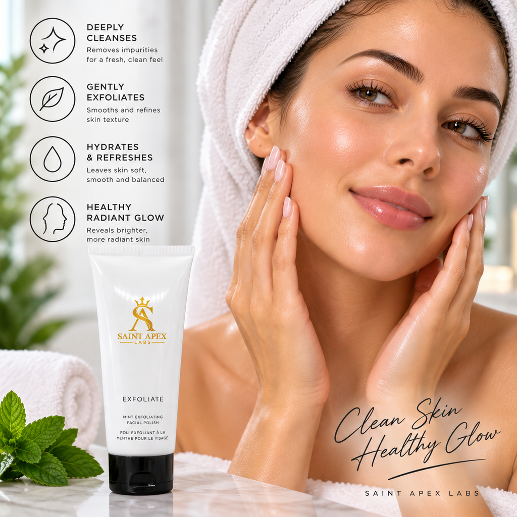 Mint Exfoliating Facial Polish For Hydrated Glowing Skin With Green Tea by BLANKA