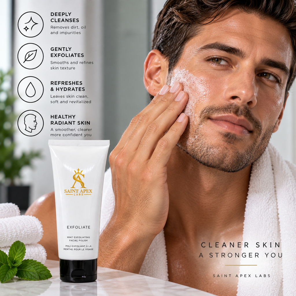 Mint Exfoliating Facial Polish For Hydrated Glowing Skin With Green Tea by BLANKA