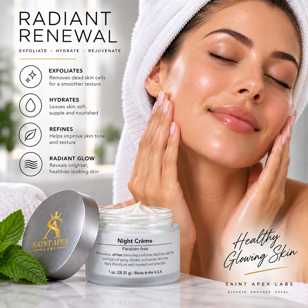 Saint Apex Labs Night Renewal Face Creme With Glycolic Acid by BLANKA