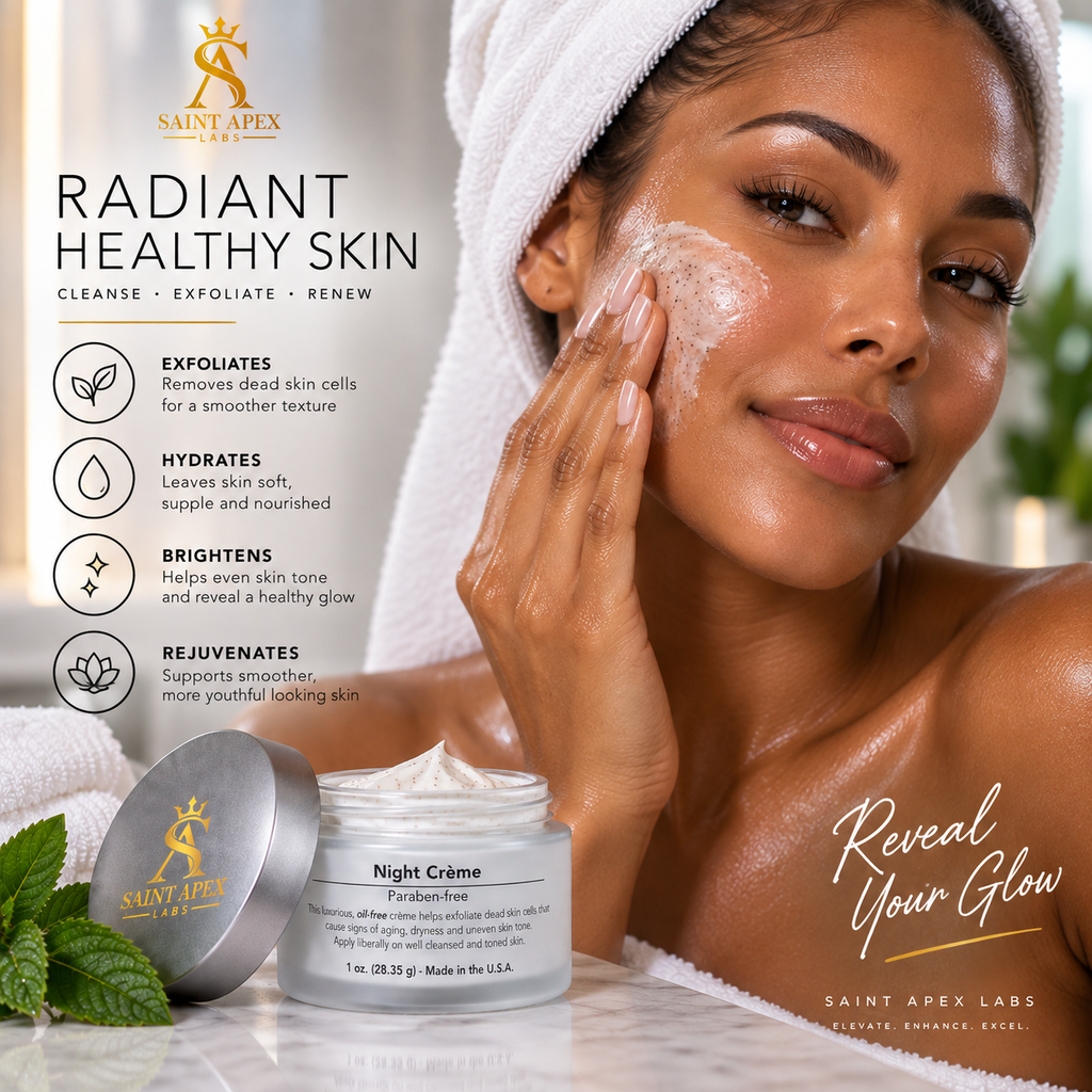 Saint Apex Labs Night Renewal Face Creme With Glycolic Acid by BLANKA
