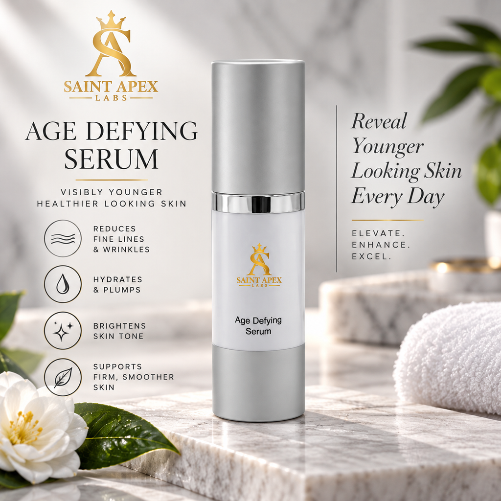 Saint Apex Labs Age Defying Serum Squalane Soy Protein Hydrating Face Serum by BLANKA