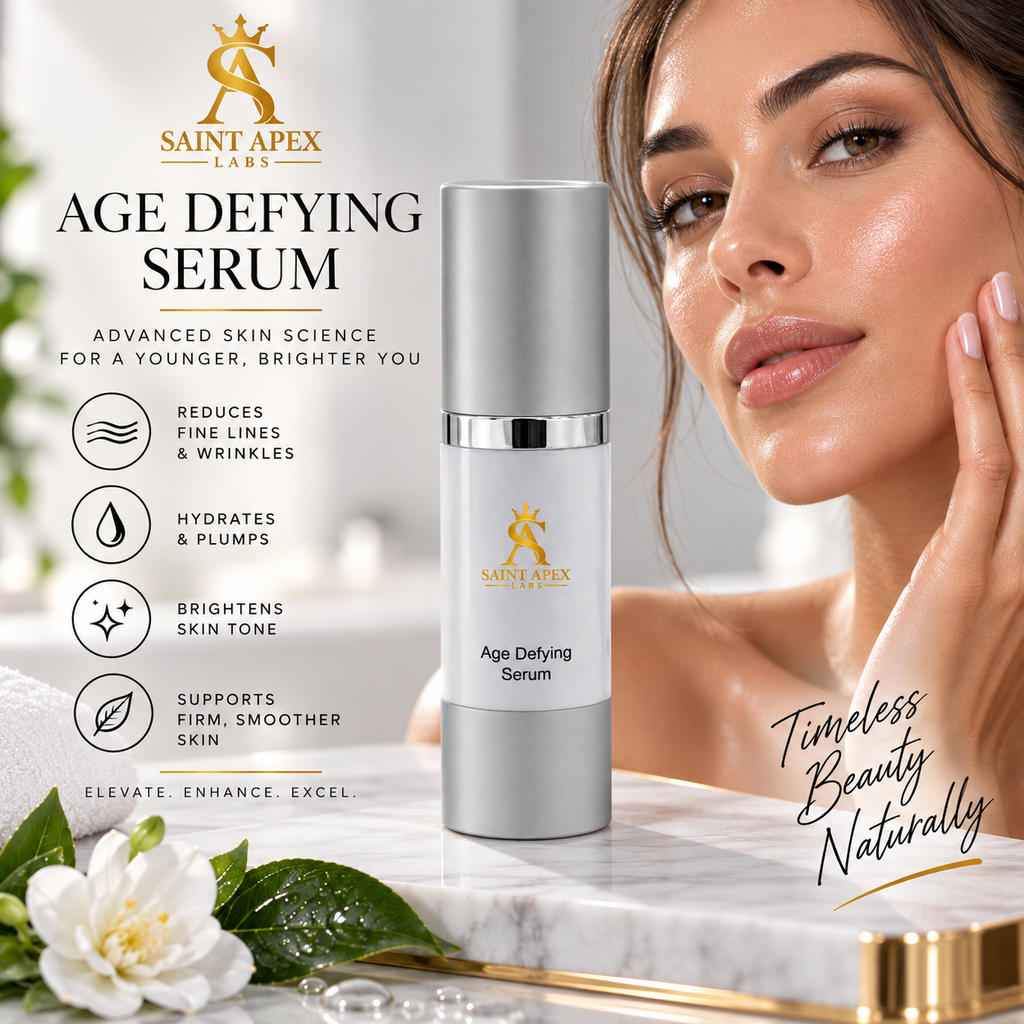 Saint Apex Labs Age Defying Serum Squalane Soy Protein Hydrating Face Serum by BLANKA