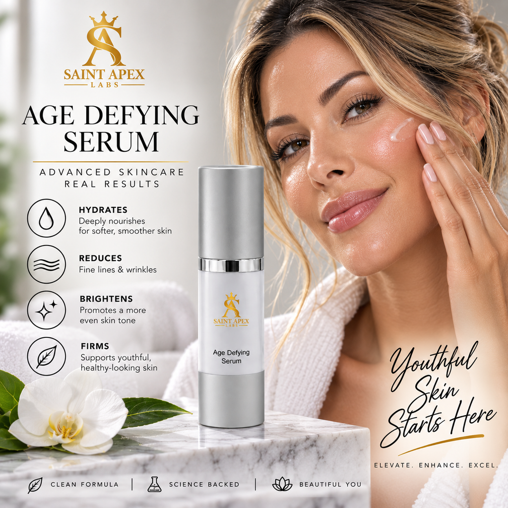 Saint Apex Labs Age Defying Serum Squalane Soy Protein Hydrating Face Serum by BLANKA