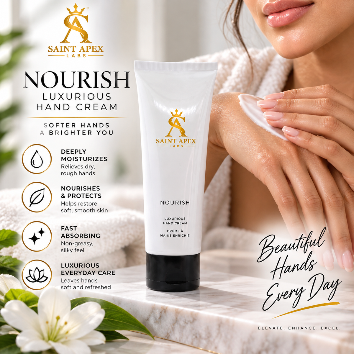 Saint Apex Labs Nourishing Botanical Hand Cream For Men And Women by BLANKA