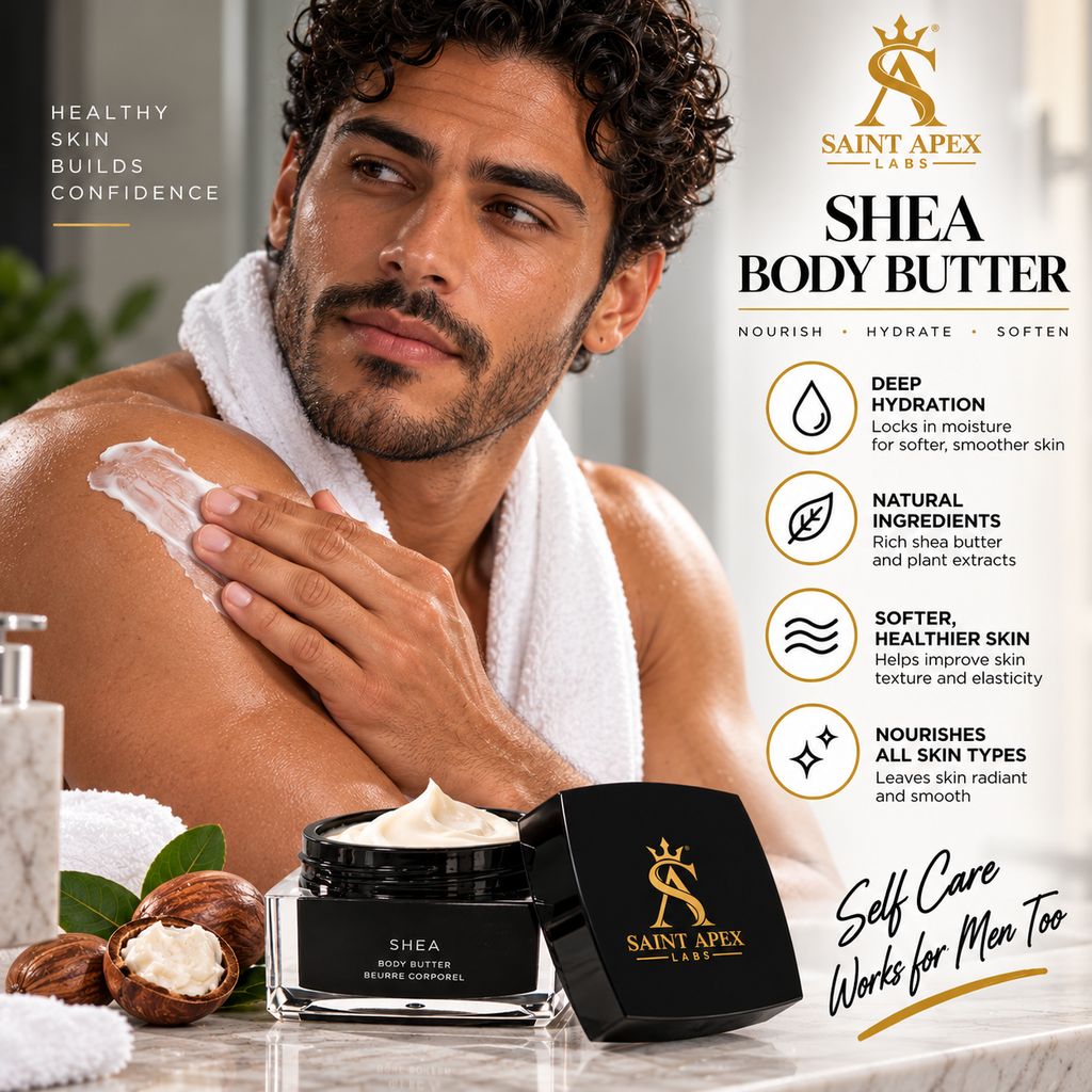 Saint Apex Labs Shea Body Butter Fair Trade Intense Moisture Cream by BLANKA