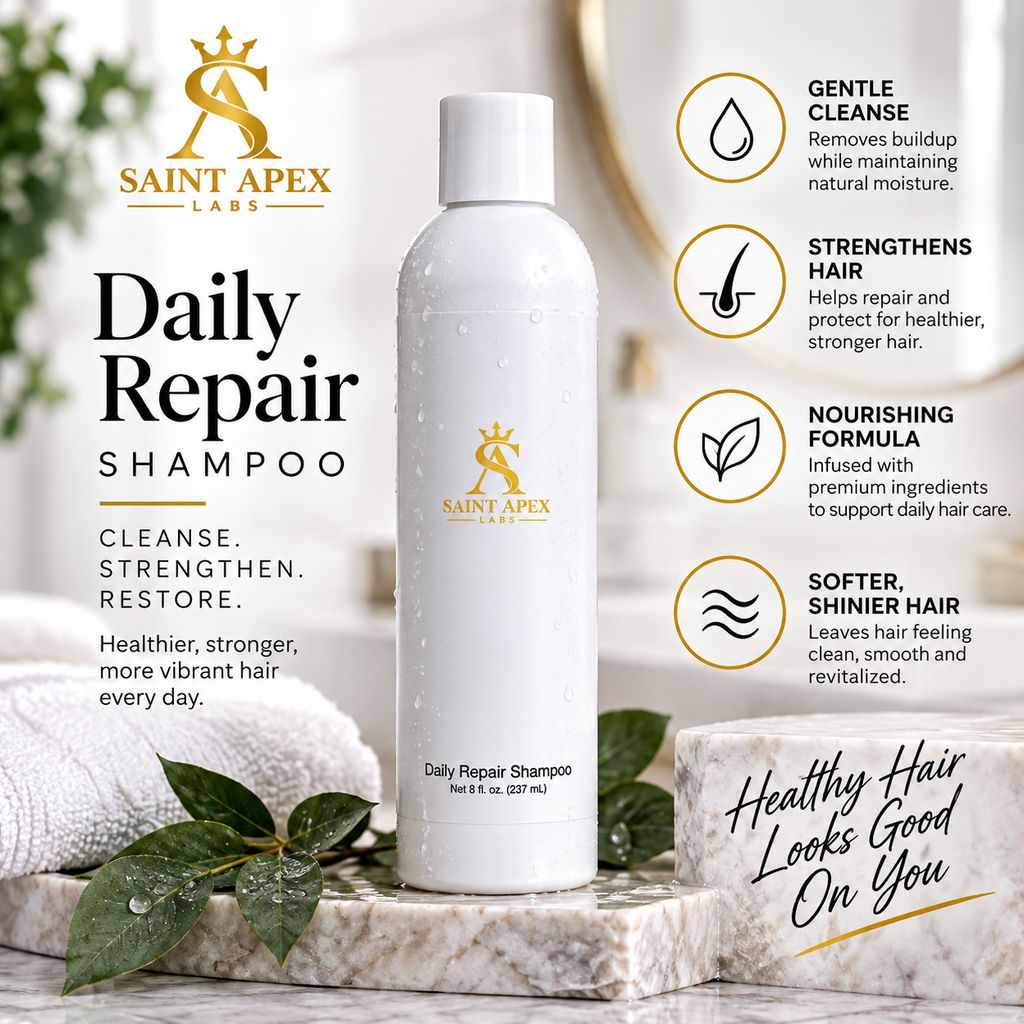 Saint Apex Labs Daily Repair Shampoo Nourishing Oils All Hair Types by BLANKA