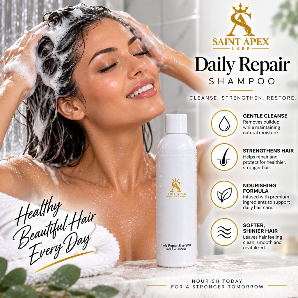 Saint Apex Labs Daily Repair Shampoo Nourishing Oils All Hair Types by BLANKA