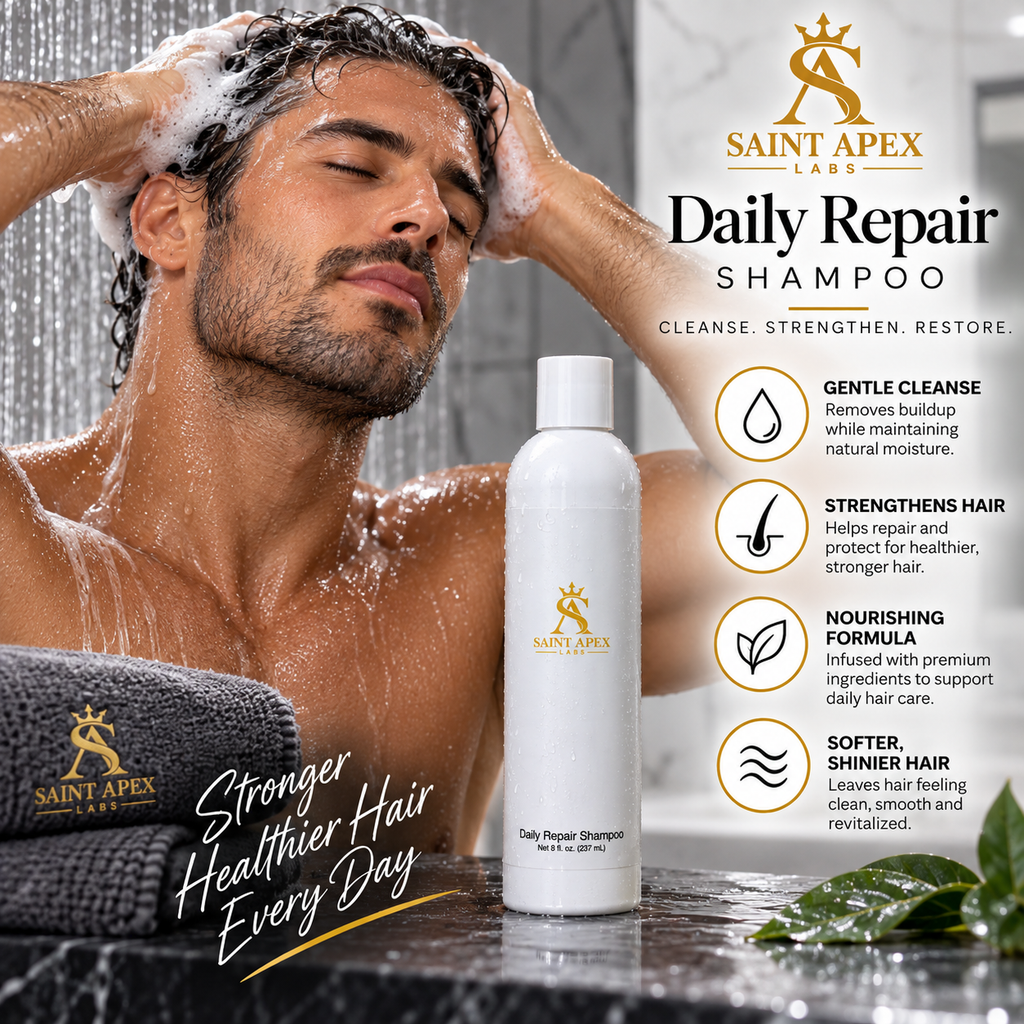 Saint Apex Labs Daily Repair Shampoo Nourishing Oils All Hair Types by BLANKA