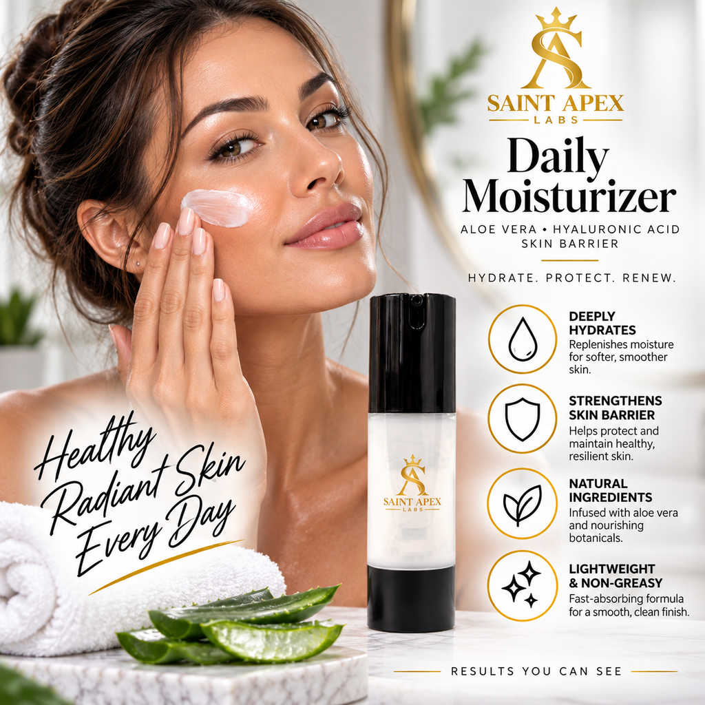 Saint Apex Labs Daily Moisturizer Aloe Vera Hyaluronic Acid Skin Barrier by BLANKA