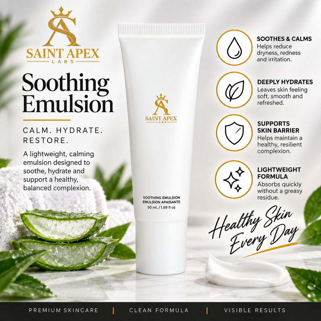 Saint Apex Labs Soothing Emulsion Deep Hydration Lightweight Face Moisturizer by BLANKA