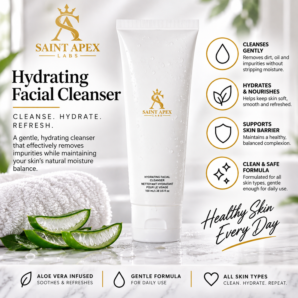 Saint Apex Labs Hydrating Facial Cleanser With Aloe Extract Moisturizing Wash by BLANKA