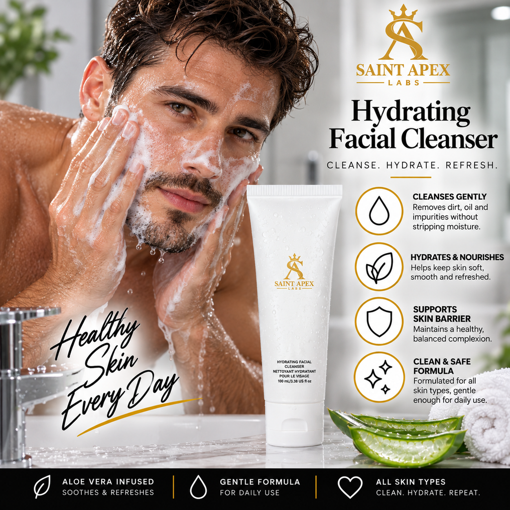 Saint Apex Labs Hydrating Facial Cleanser With Aloe Extract Moisturizing Wash by BLANKA