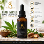 Hemp Infused Beard Growth Oil Unscented Saint Apex Labs by BLANKA