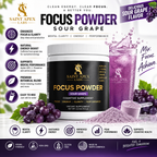 Saint Apex Labs Focus Powder Sour Grape Cognitive Supplement by Supliful