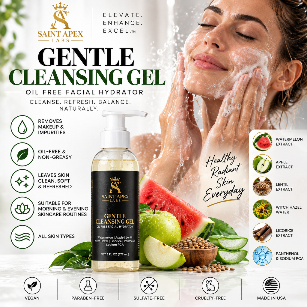Saint Apex Labs Gentle Cleansing Gel Oil Free Facial Hydrator by Supliful