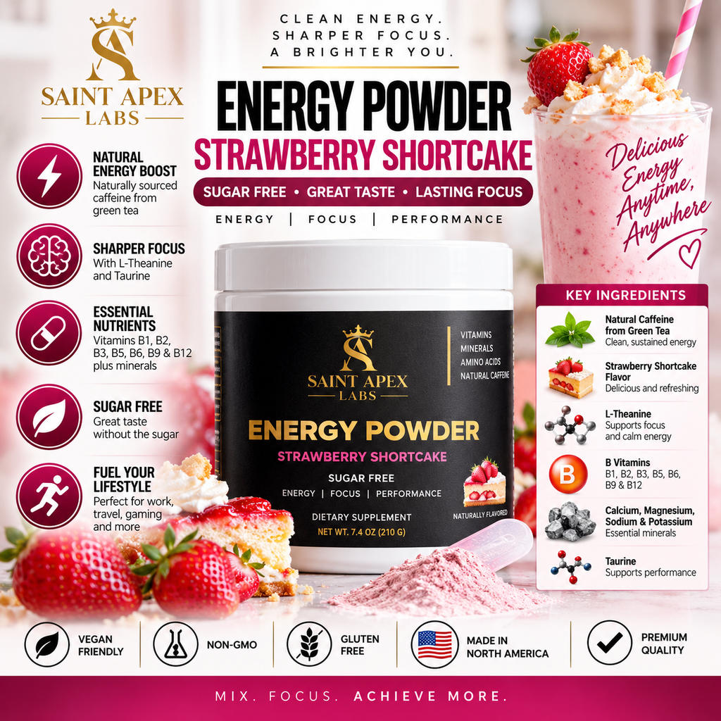 Energy Powder Focus And Endurance (Guava Berry) by Supliful