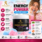 Energy Powder Sugar Free for Focus and Sustained Energy (Cotton Candy) by Supliful