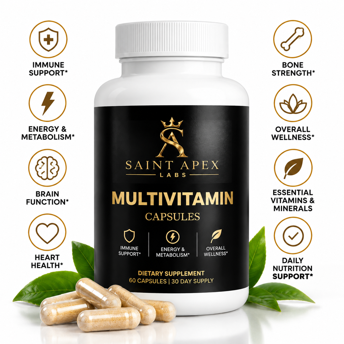 Multivitamin With B Complex And Natural Antioxidants by Supliful