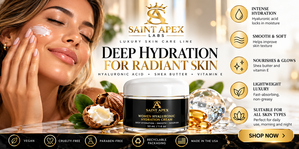 Saint Apex Labs Women Hyaluronic Hydration Cream by Supliful