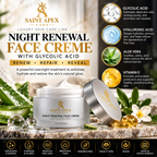 Saint Apex Labs Night Renewal Face Creme With Glycolic Acid by BLANKA