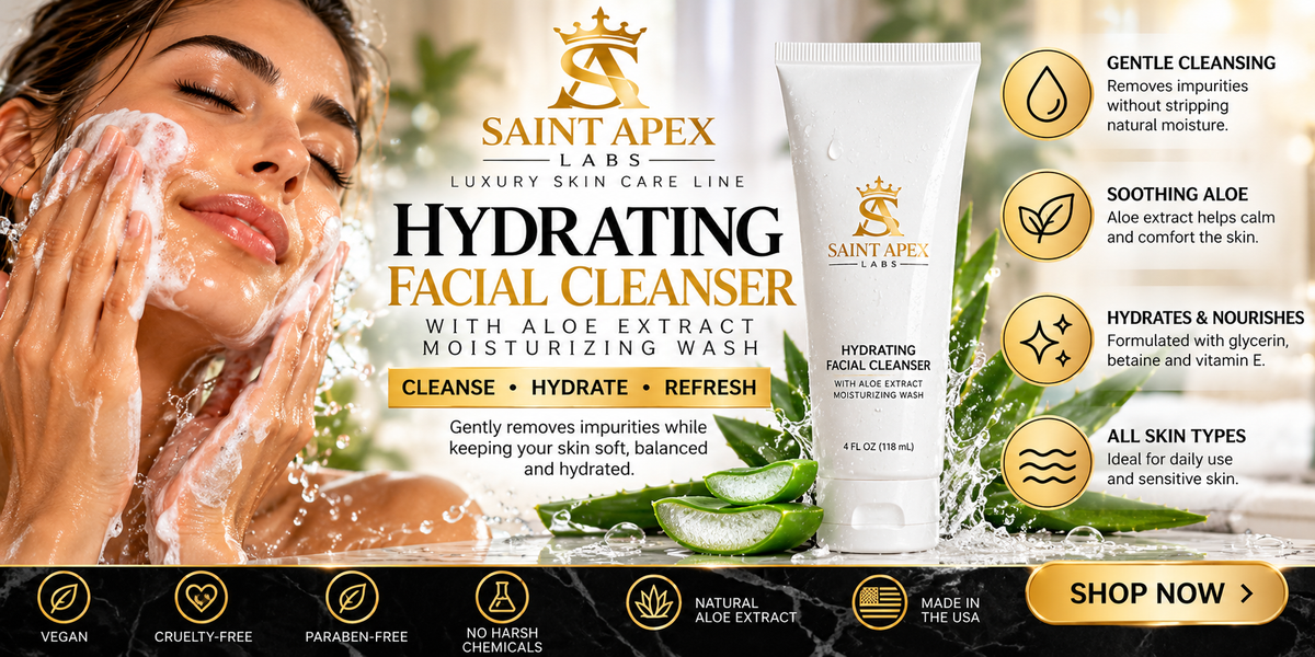 Hydrating Facial Cleanser With Aloe Extract Moisturizing Wash by BLANKA