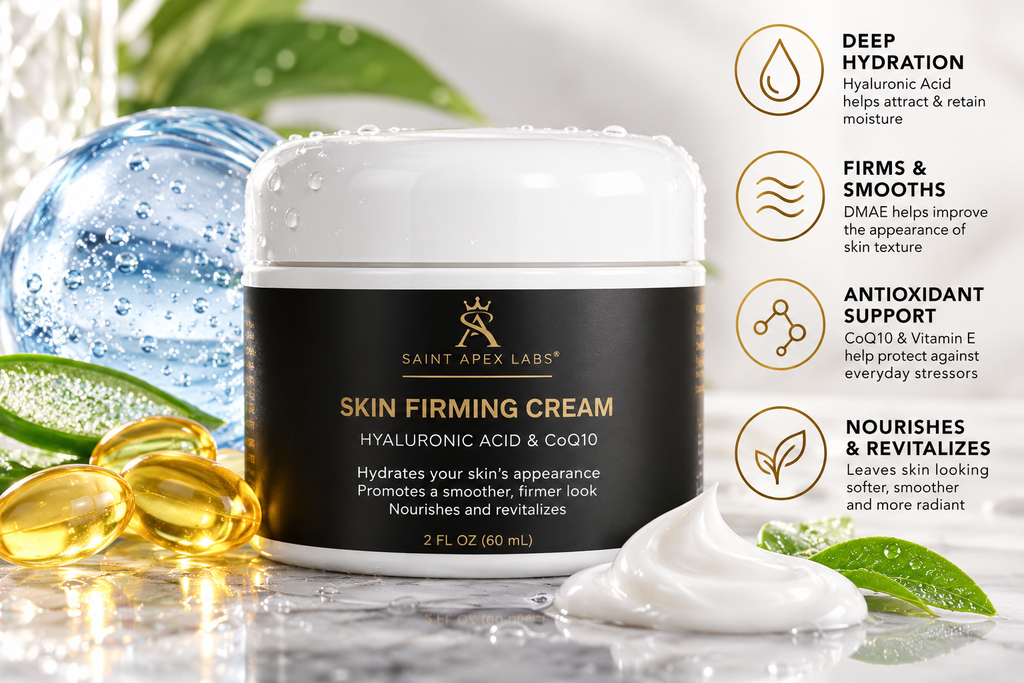 Skin Firming Cream Hyaluronic Acid & CoQ10 by Supliful