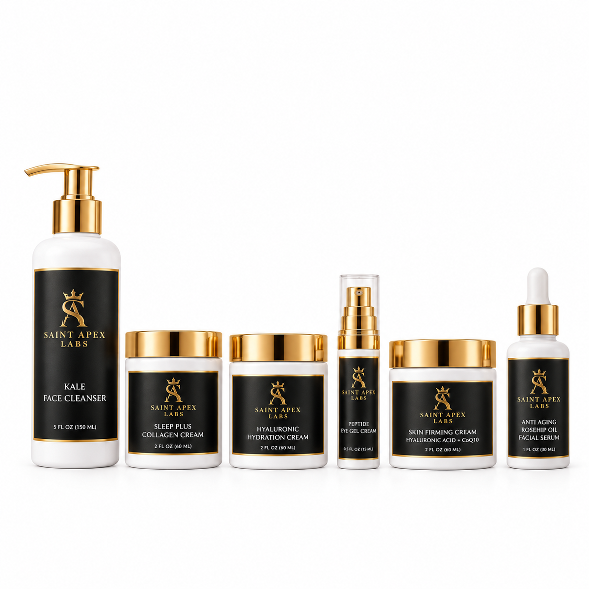 Saint Apex Labs Women 6 Piece Luxury Skin Care Set by Supliful