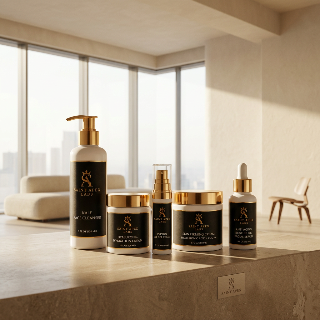 Saint Apex Labs Women 6 Piece Luxury Skincare Set For Face And Body by Saint Apex Labs