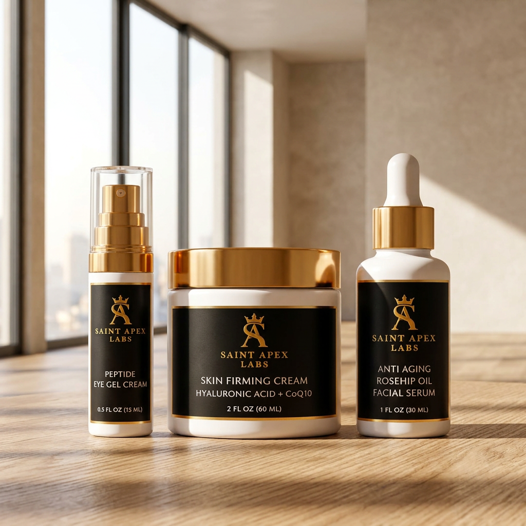 Saint Apex Labs Women 3 Piece Luxury Skin Care Set by Supliful