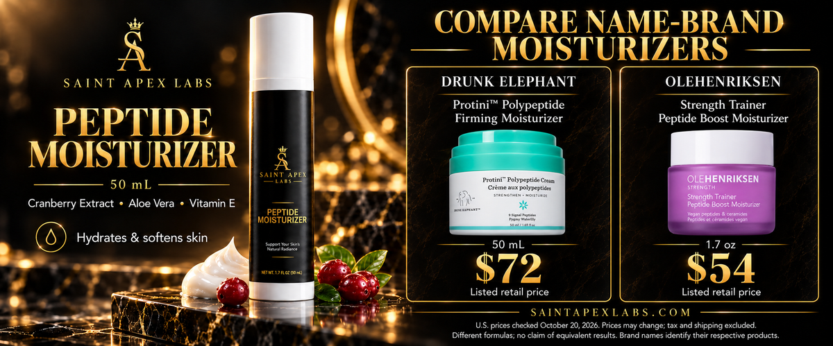Peptide Moisturizer Cranberry Extract Facial Care by Supliful