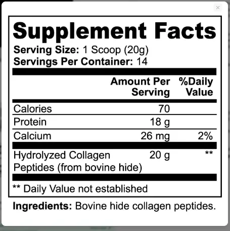 Collagen Grass Fed Hydrolyzed by Supliful