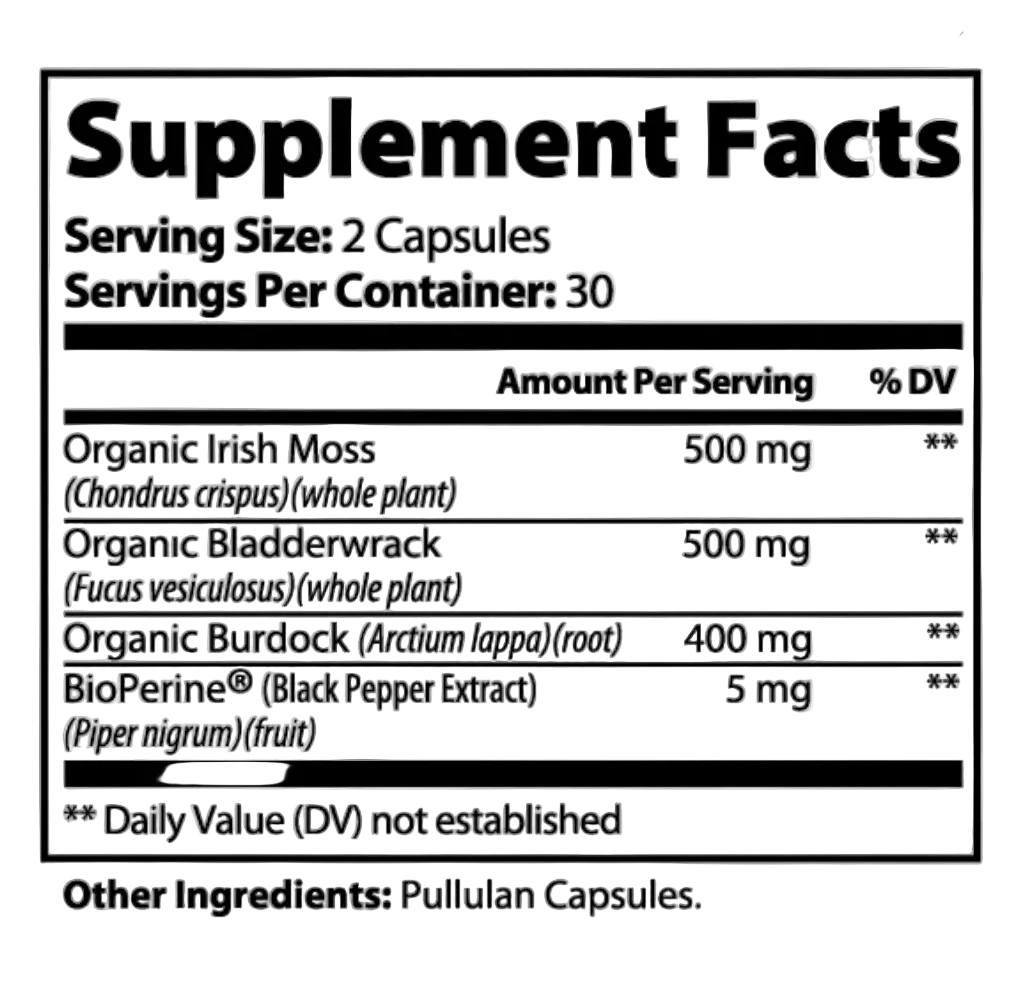 Sea Moss Immune Support And Skin Health Supplement by Supliful