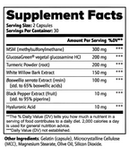 Joint Support with MSM Glucosamine HCl Turmeric Boswellia Serrata by Supliful