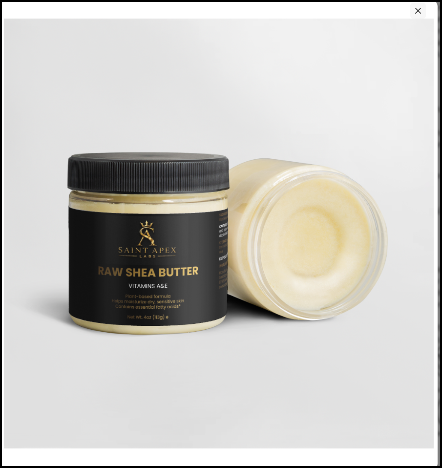 Saint Apex Labs Raw Shea Butter Vitamins A and E Plant Based Moisturizer by Supliful