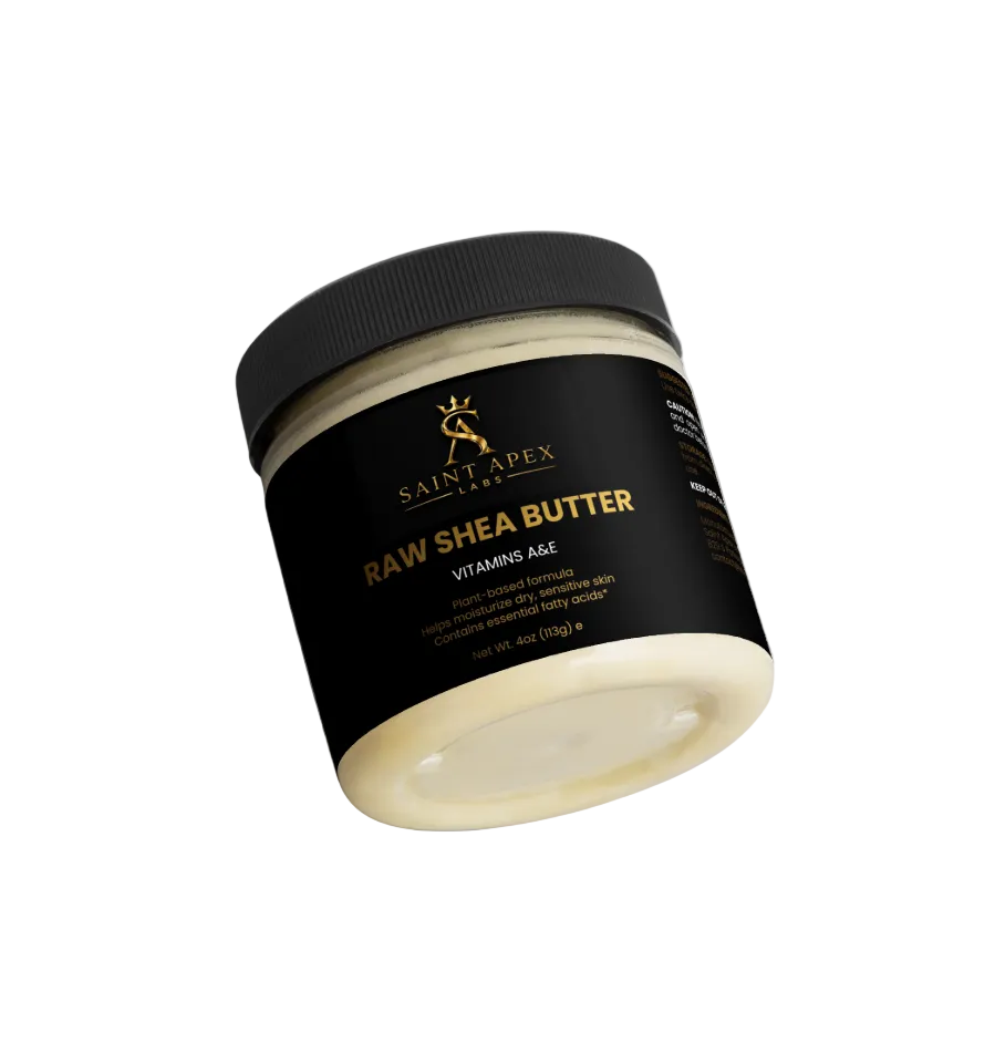 Saint Apex Labs Raw Shea Butter Vitamins A and E Plant Based Moisturizer by Supliful