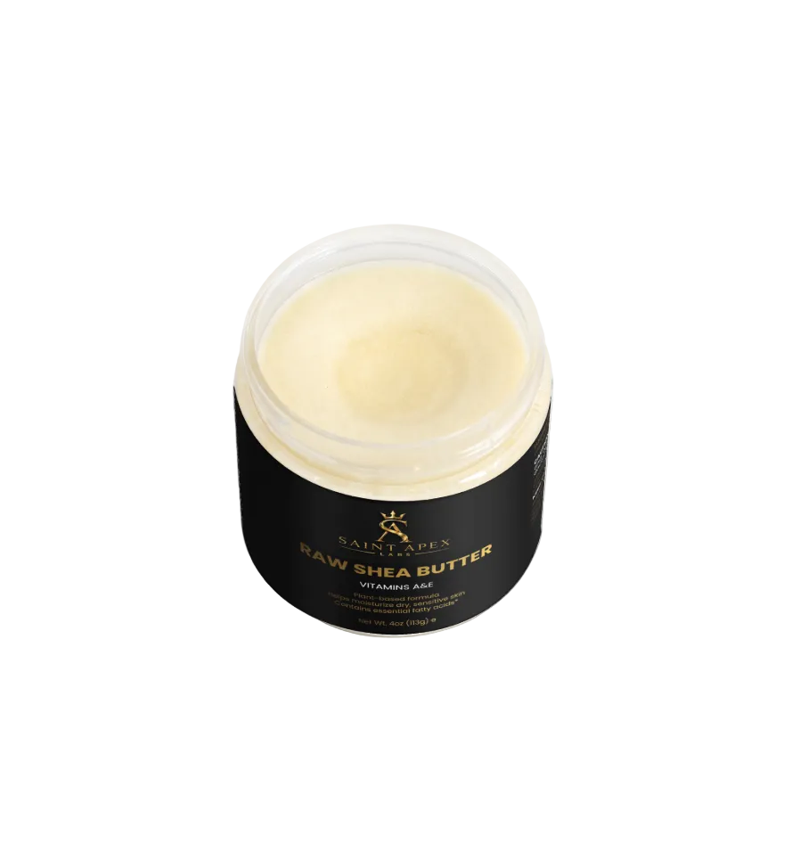 Saint Apex Labs Raw Shea Butter Vitamins A and E Plant Based Moisturizer by Supliful
