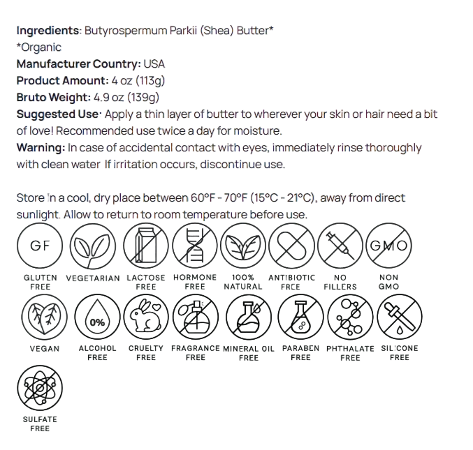 Saint Apex Labs Raw Shea Butter Vitamins A and E Plant Based Moisturizer by Supliful