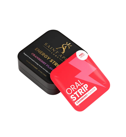 Energy Strips Cranberry Flavor For Quick Focus And Energy by Supliful