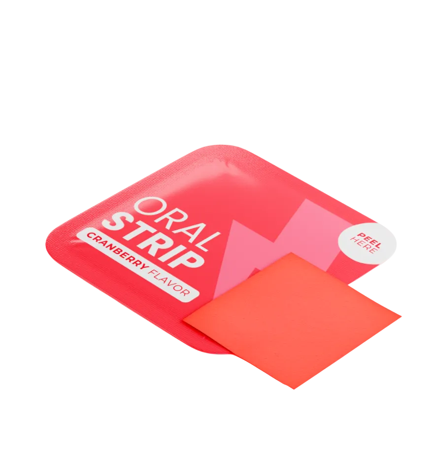 Energy Strips Cranberry Flavor For Quick Focus And Energy by Supliful