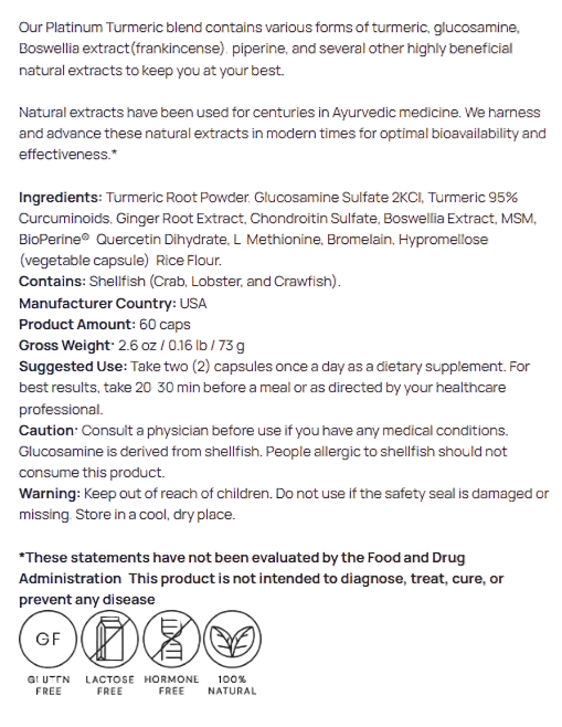 Platinum Turmeric Plus by Supliful