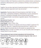 Multi Strain Probiotic 40 Billion With Prebiotics For Gut Health by Supliful